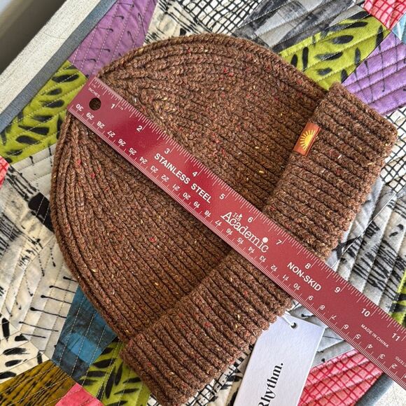 Rhythm Brown Knit Beanie - Picture 5 of 6